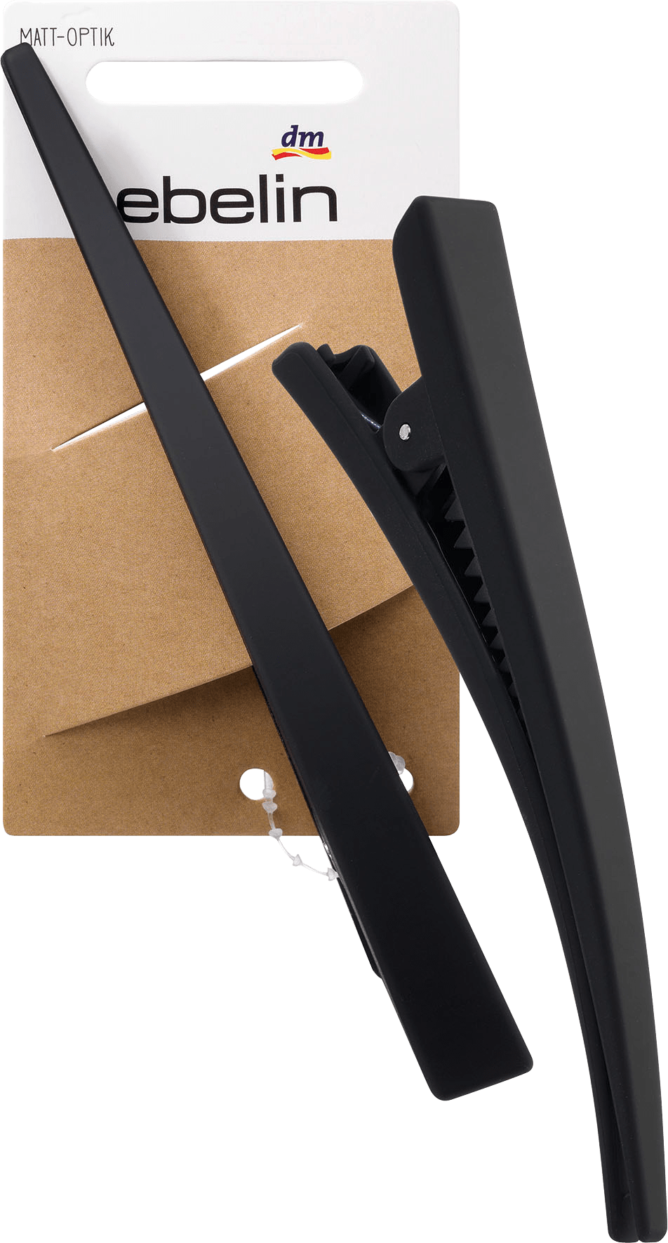 ebelin Hair Clip Black Matt-Optics, 1 Pc