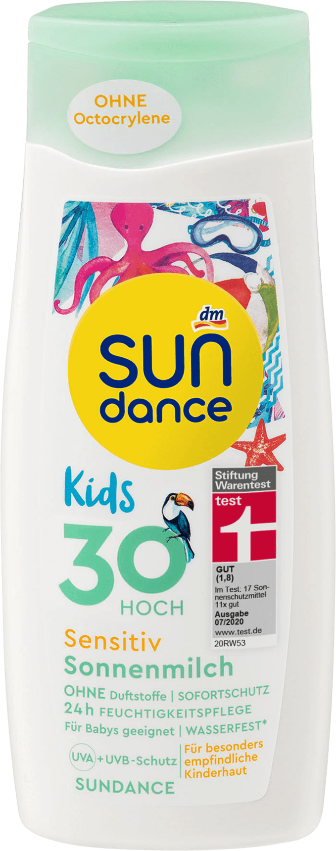 SUNDANCE Kids Sensitive Sun Milk Spf 30, 200 Ml