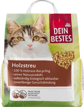 Dein Bestes Cat litter, wood litter, 10 l
