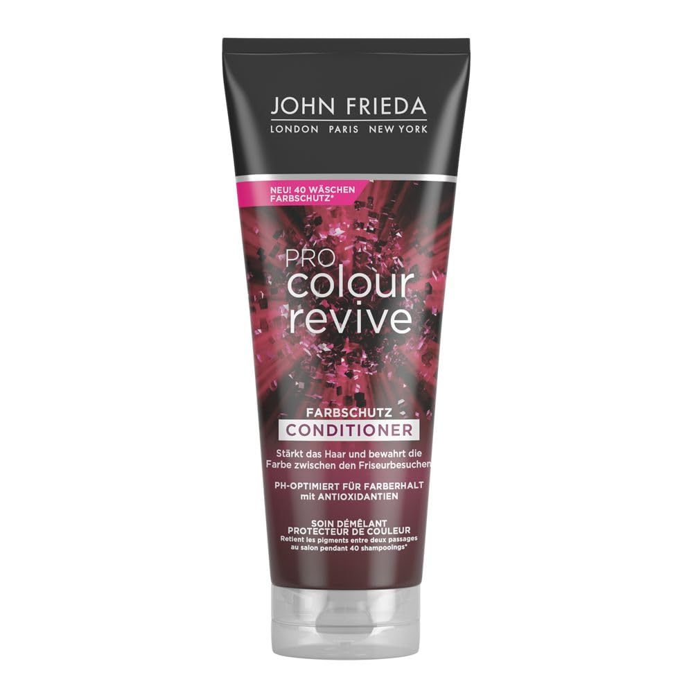 John Frieda Pro Color Revive Color Protection Conditioner – Volume: 250 ml – pH Optimized for Color Retention – Strengthens Hair – Preserves Color Between Hairdressing Visits