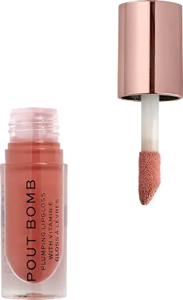 Revolution Lip gloss Pout Bomb Plumping Kiss Baby Pink, 4.6 ml