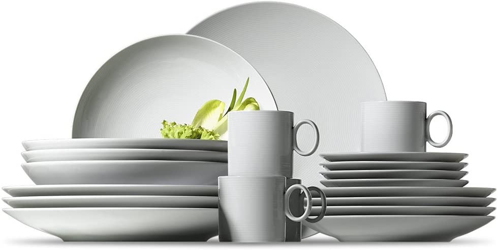 Thomas Loft 11900-800001-18843 20-Piece Starter Set 4 x Breakfast / Flat/ Soup Plates and 4 x Cups/ Saucers White