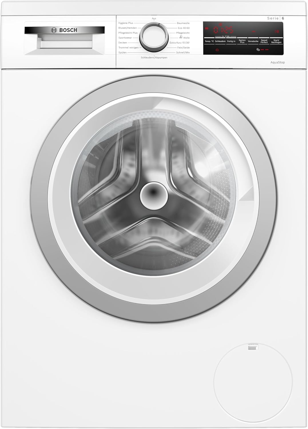 Bosch WUU28T42 Series 6 Washing Machine 9 kg, Undermountable, 1400 rpm, Maximum Energy and Water Savings, Speed ​​Perfect, Extra Programs for Sports, Dark and Baby Clothes, Refill Function