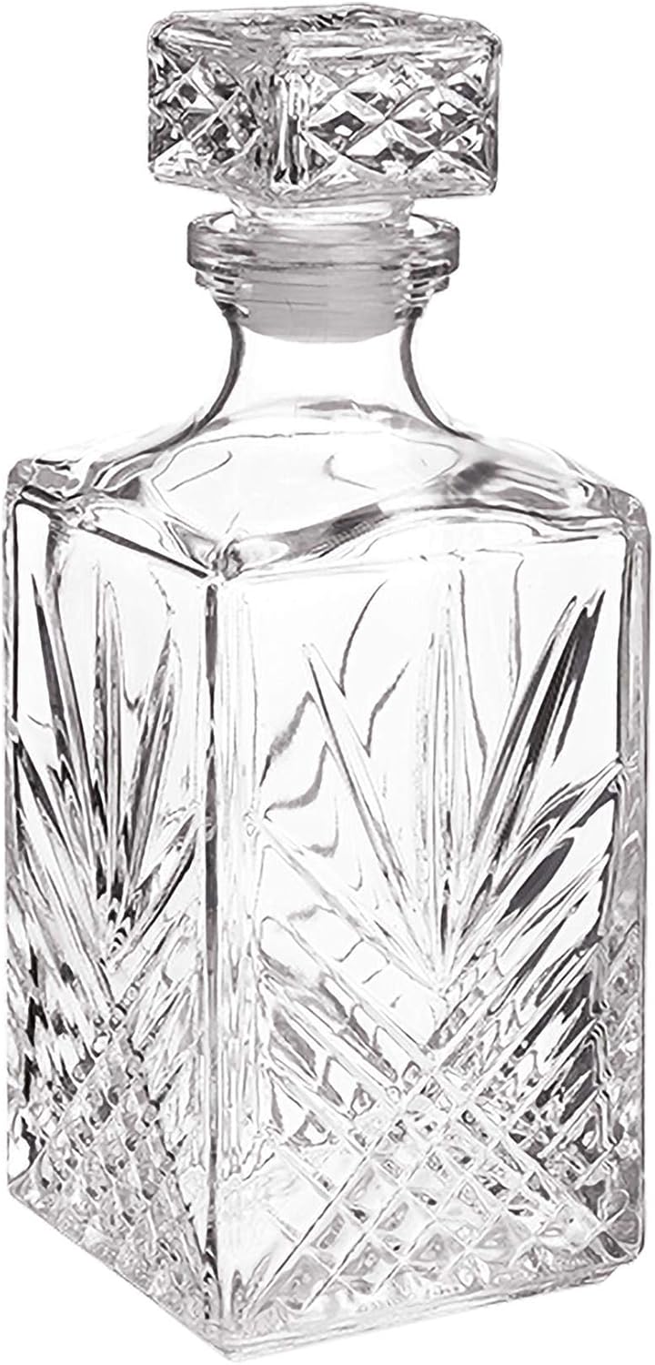 Bormioli Rocco Selecta Glass Cut Spirit Decanter - 1000ml (35oz)