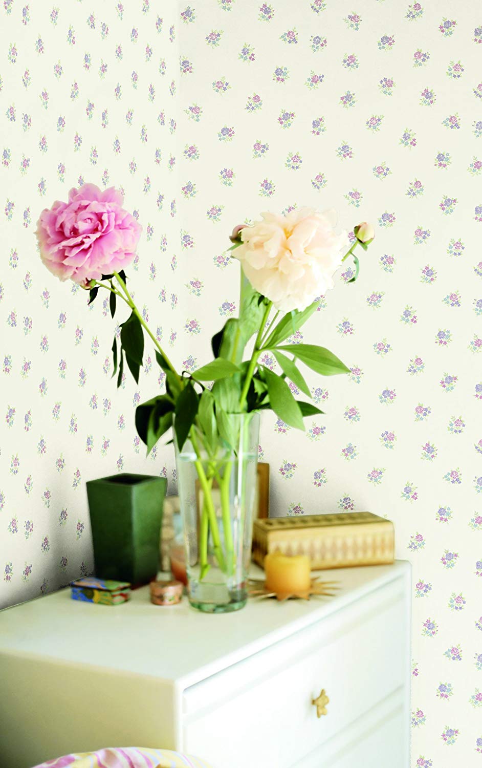 galerie-24 Gallery G23276 Floral Theme Wallpaper – White