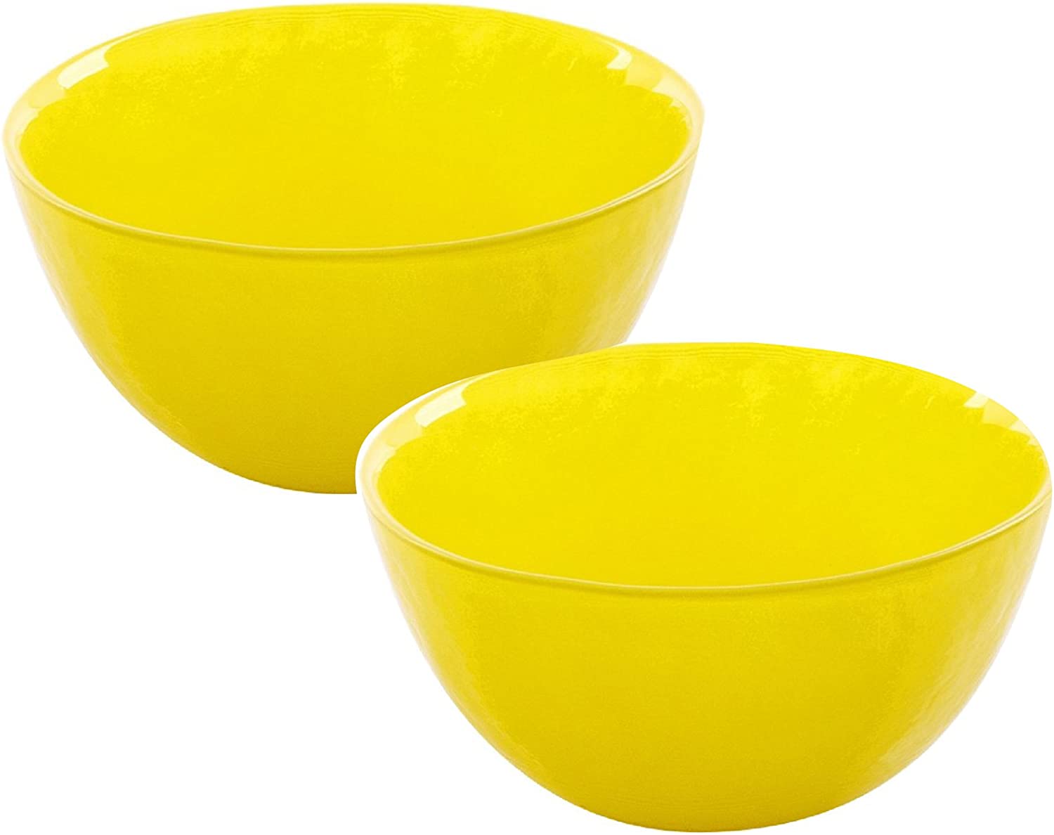 Bohemia Cristal Play of Colors 093 012 001 Set of 2 Bowls Diameter 145 mm Soda-lime Glass 7.6 x 14.5 x 7.6 cm