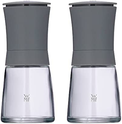 WMF Trend Spice Mill Set, 2-Piece Ceramic Grinder, Salt Mill, Pepper Mill