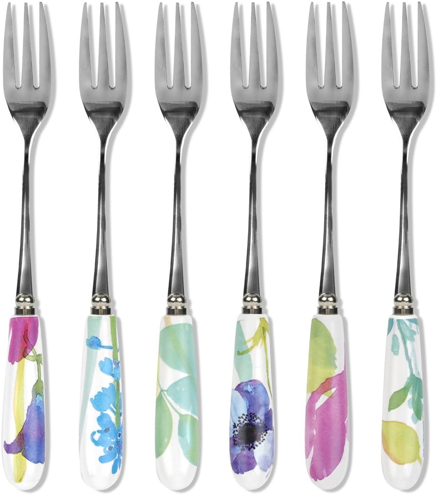 Portmeirion Water Garden Pastry Fork Set of 6