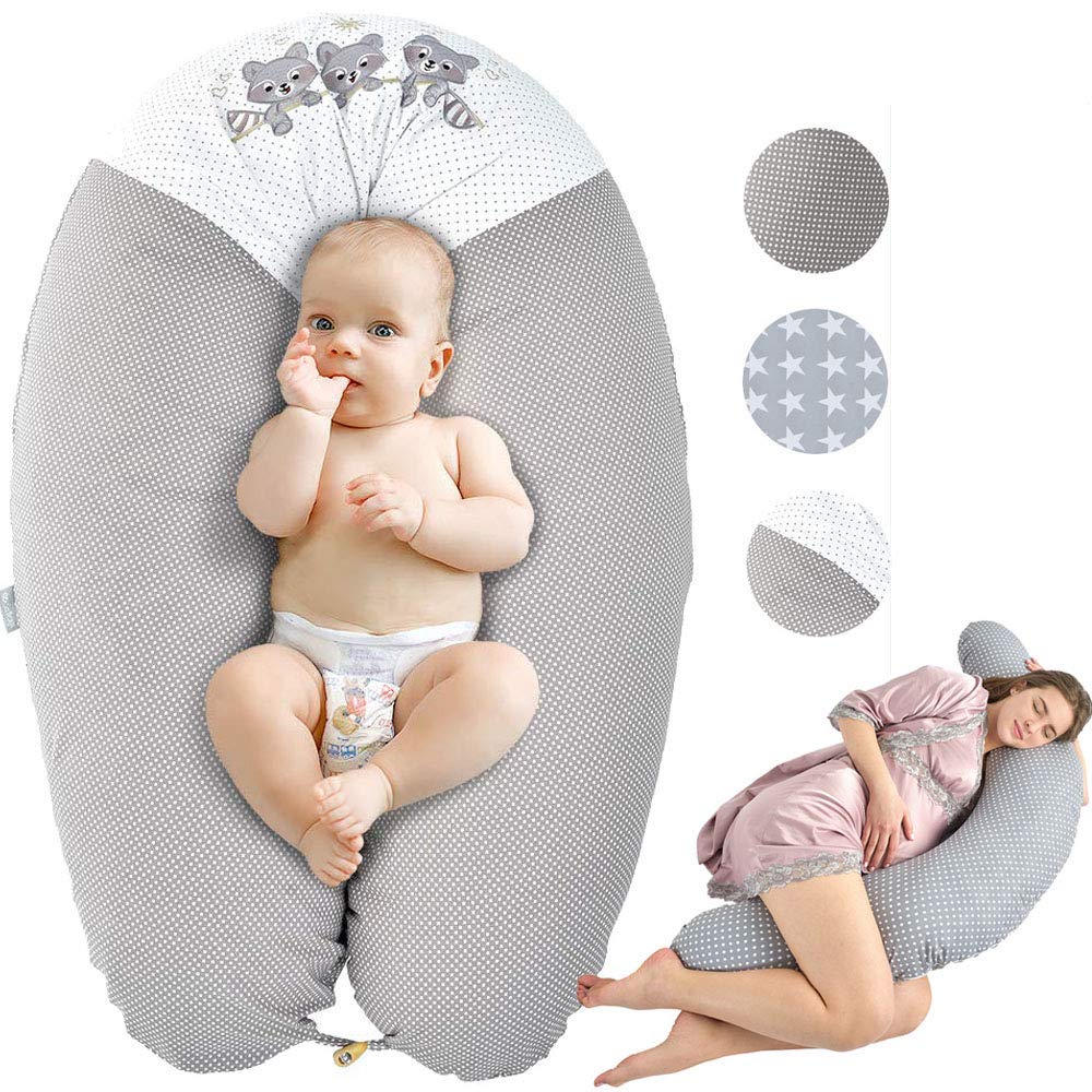 Sei Design Nursing Pillow Pregnancy Pillow With Zip Cover 190 X 30 Cm - 170