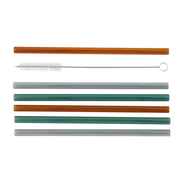 House Doctor Vaca Glass Straw 6-Pack