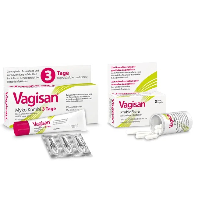 Vagisan Myko Kombi 3 Days & Vagisan ProbioFlora Lactic Acid Bacteria