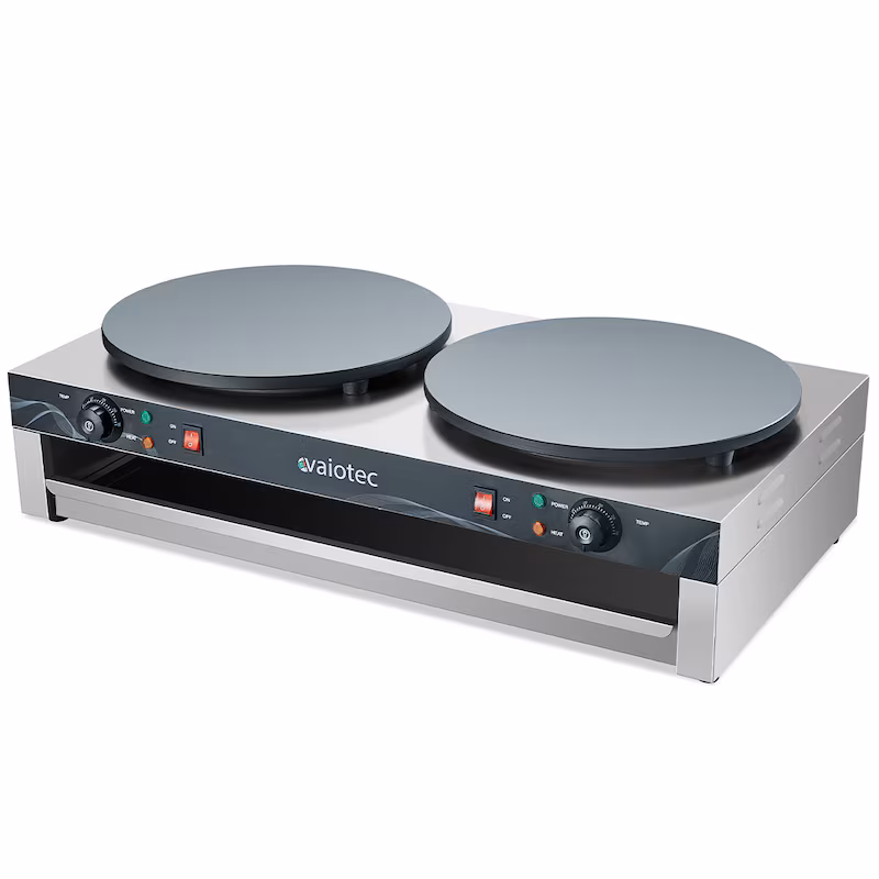 vaiotec Electric Crepe Maker with 2 plates, 850 x 500 mm