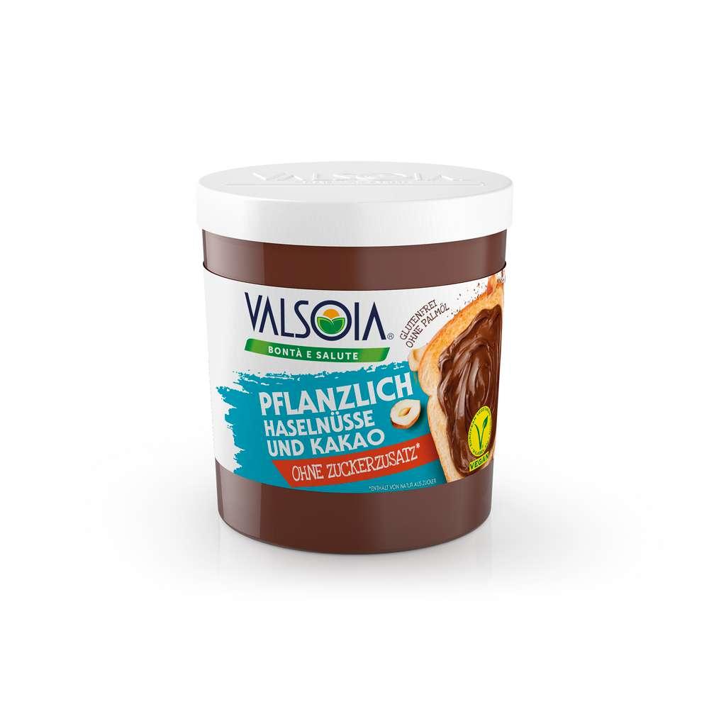 Valsoia Val La Crema with no added sugar, hazelnuts & cocoa, vegan