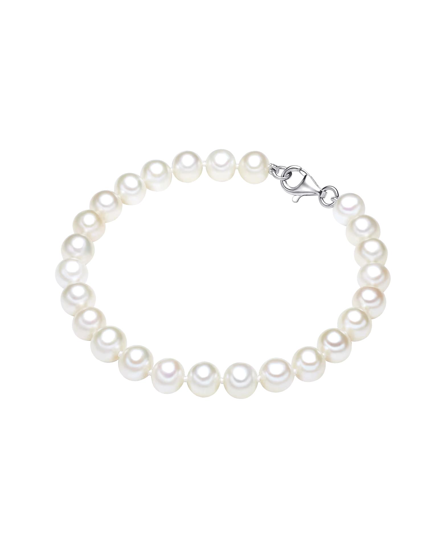 Valero Pearls Bracelet Pearl Bracelet Sterling Silver Freshwater Cultured Pearl in Silver