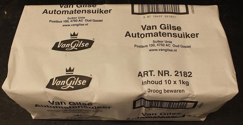 Suiker Unie Van Gilse vending machine sugar 10 x 1000g pack (Automatensuiker) 10000g
