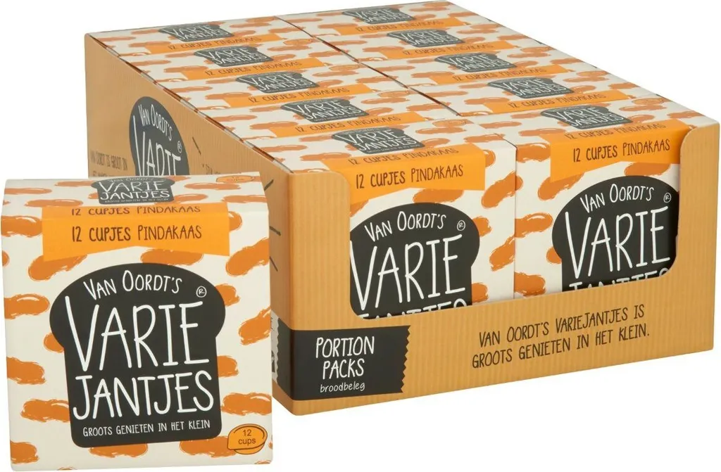 Van Oordt VarieJantjes Peanut Butter Cup 10 cartons x 12 pieces x 15 grams