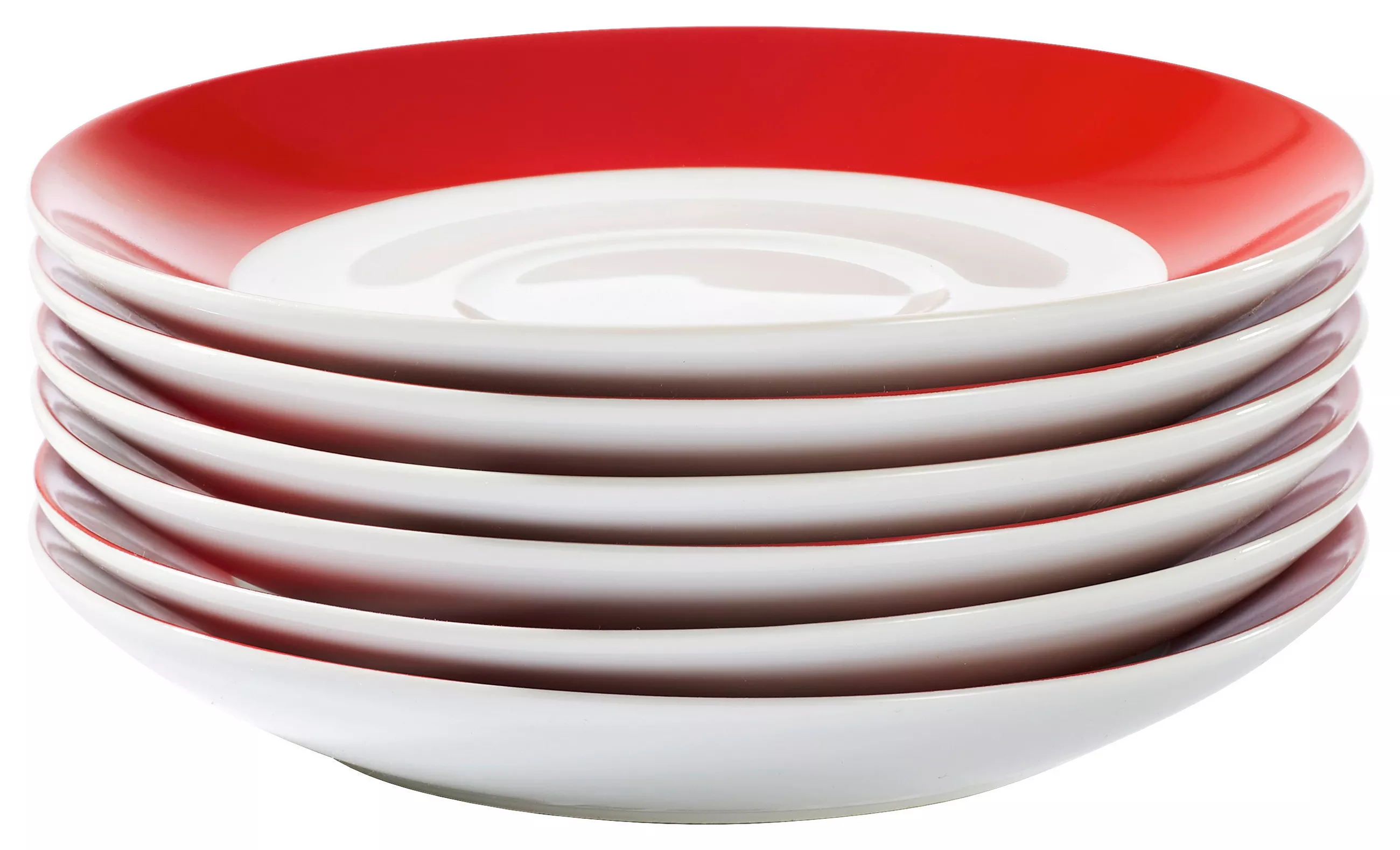 Van Well Saucer Set Vario 14.5 cm, Red-White