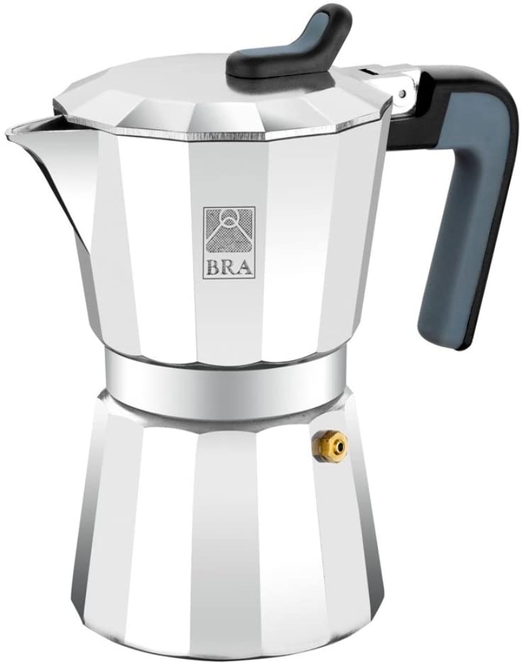 Bra Deluxe2 Aluminium Coffee Machine 6 tazas