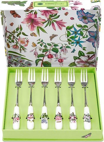 Portmeirion Botanic Garden Cake Forks (Box Of 6)