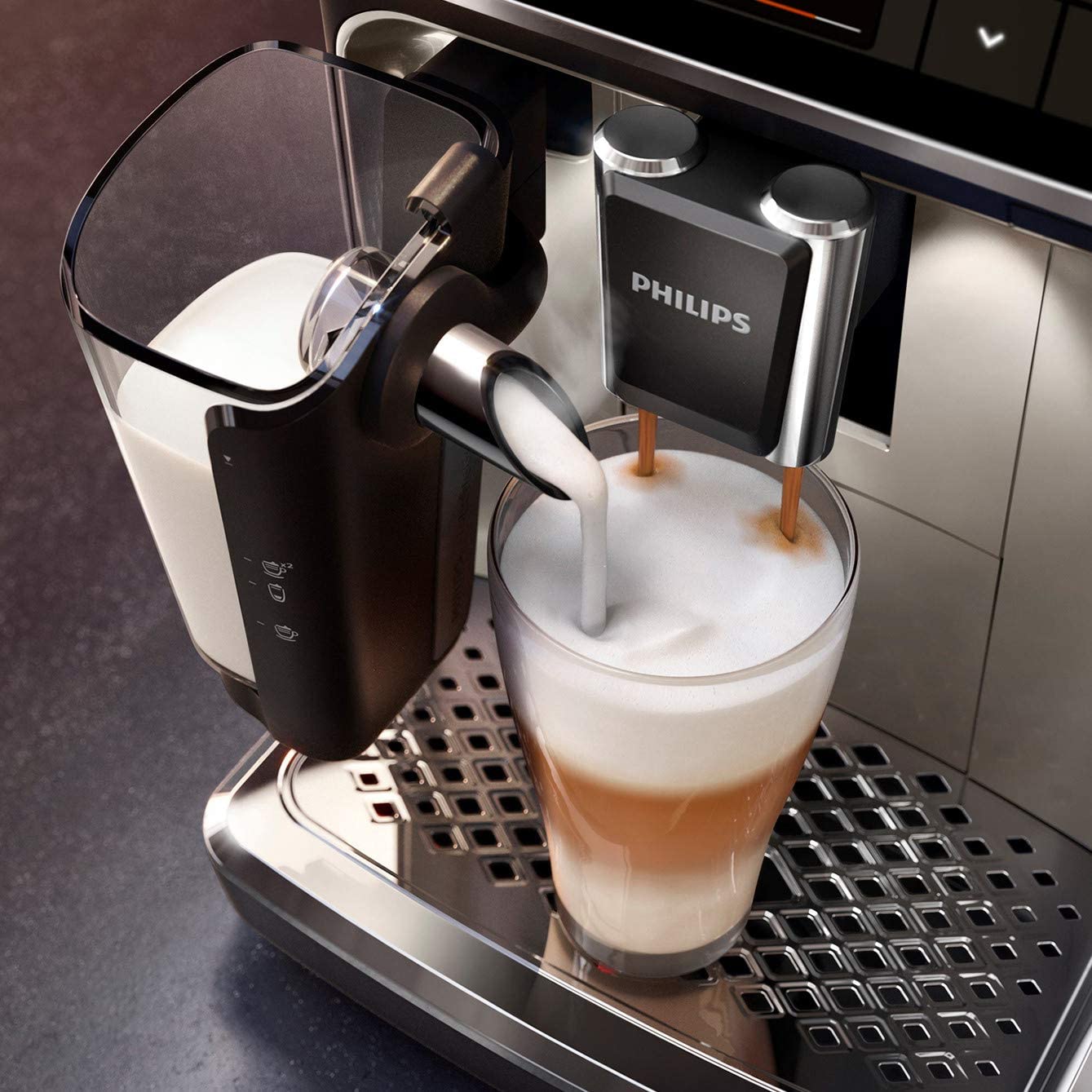 Philips Domestic Appliances Philips EP5447 90 Automatic Coffee Machine 5400 Series Chrome