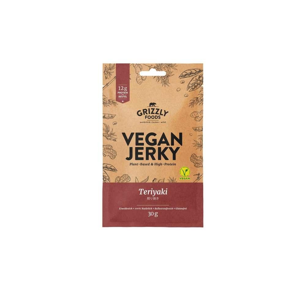 Grizzly Foods Vegan Jerky Teriyaki, Snack
