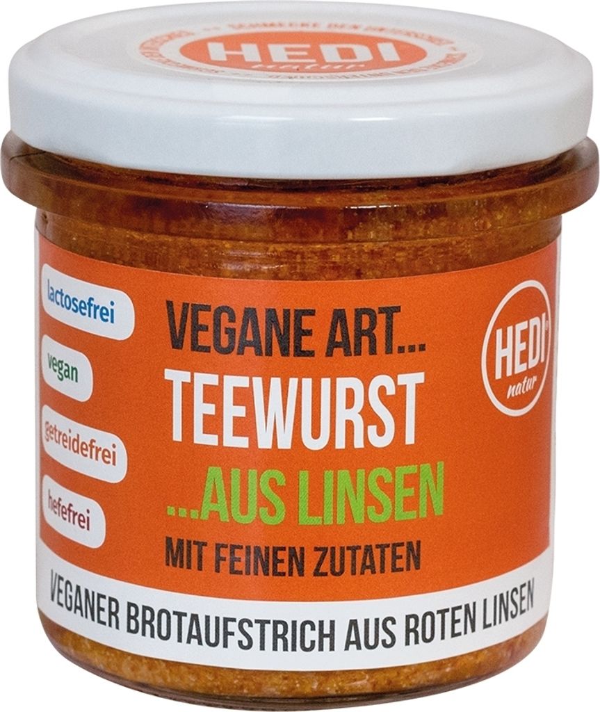 Hedi Vegan version - Lentil-based tea sausage 140g