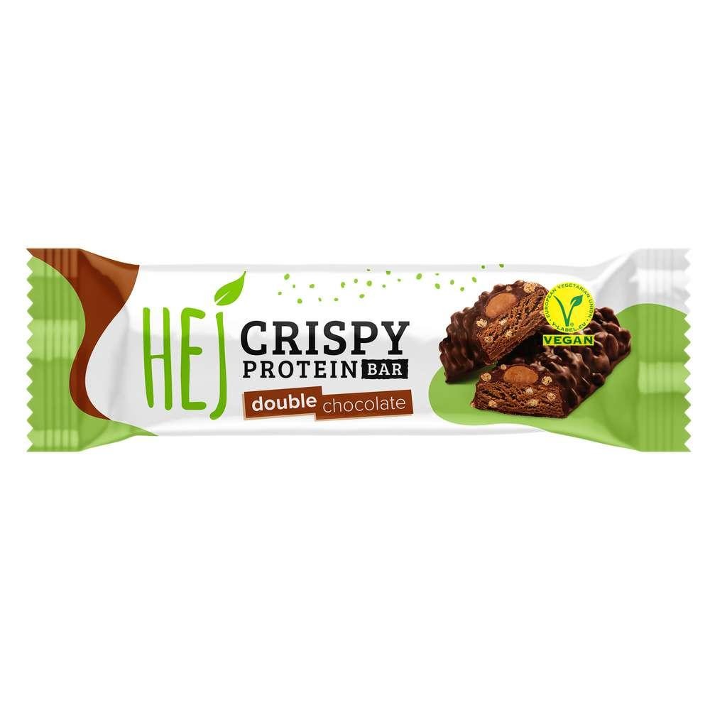HEJ Vegan protein bar, Crispy Double Chocolate