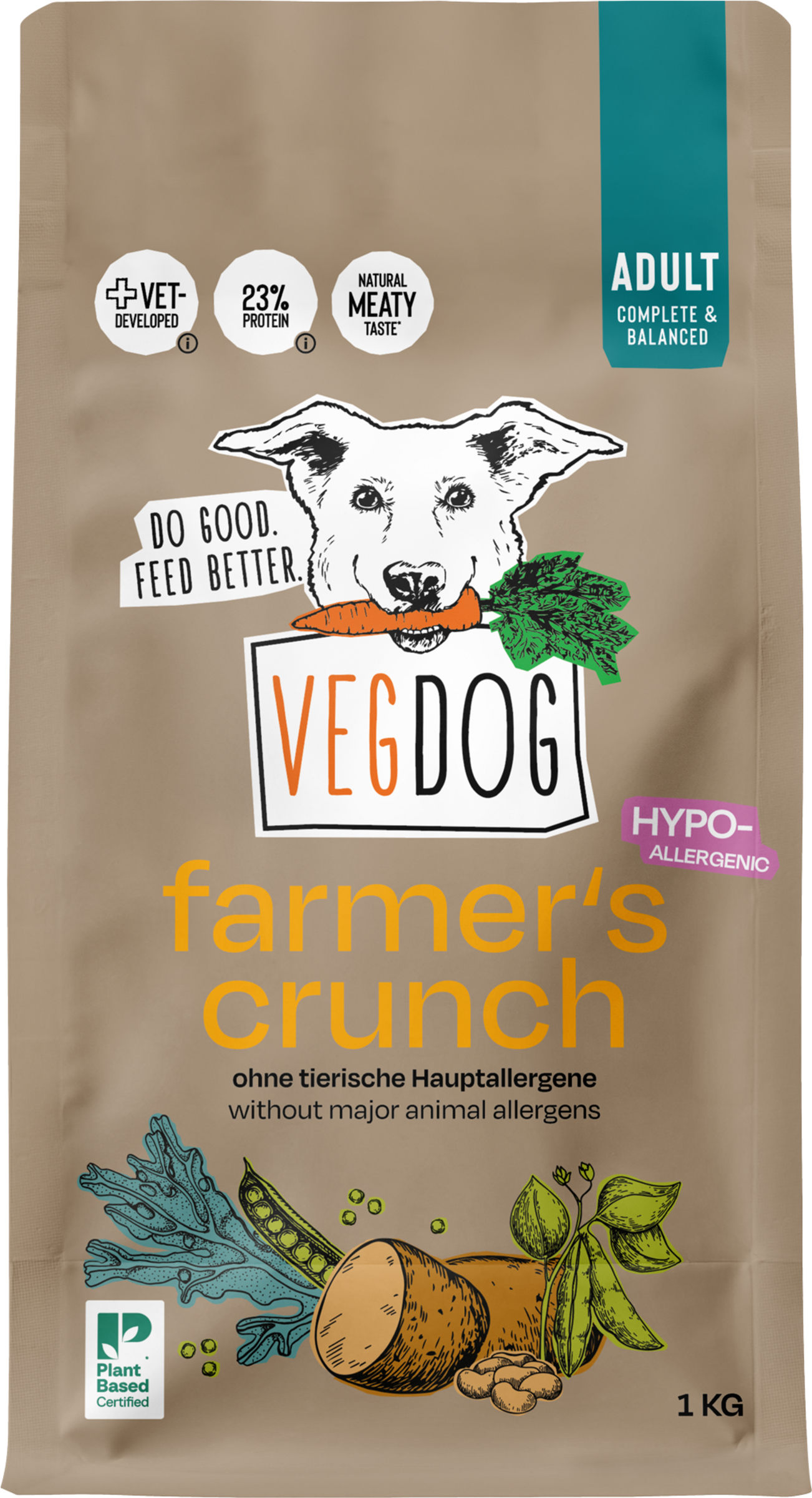 VEGDOG Dog Farmers Crunch 1000g