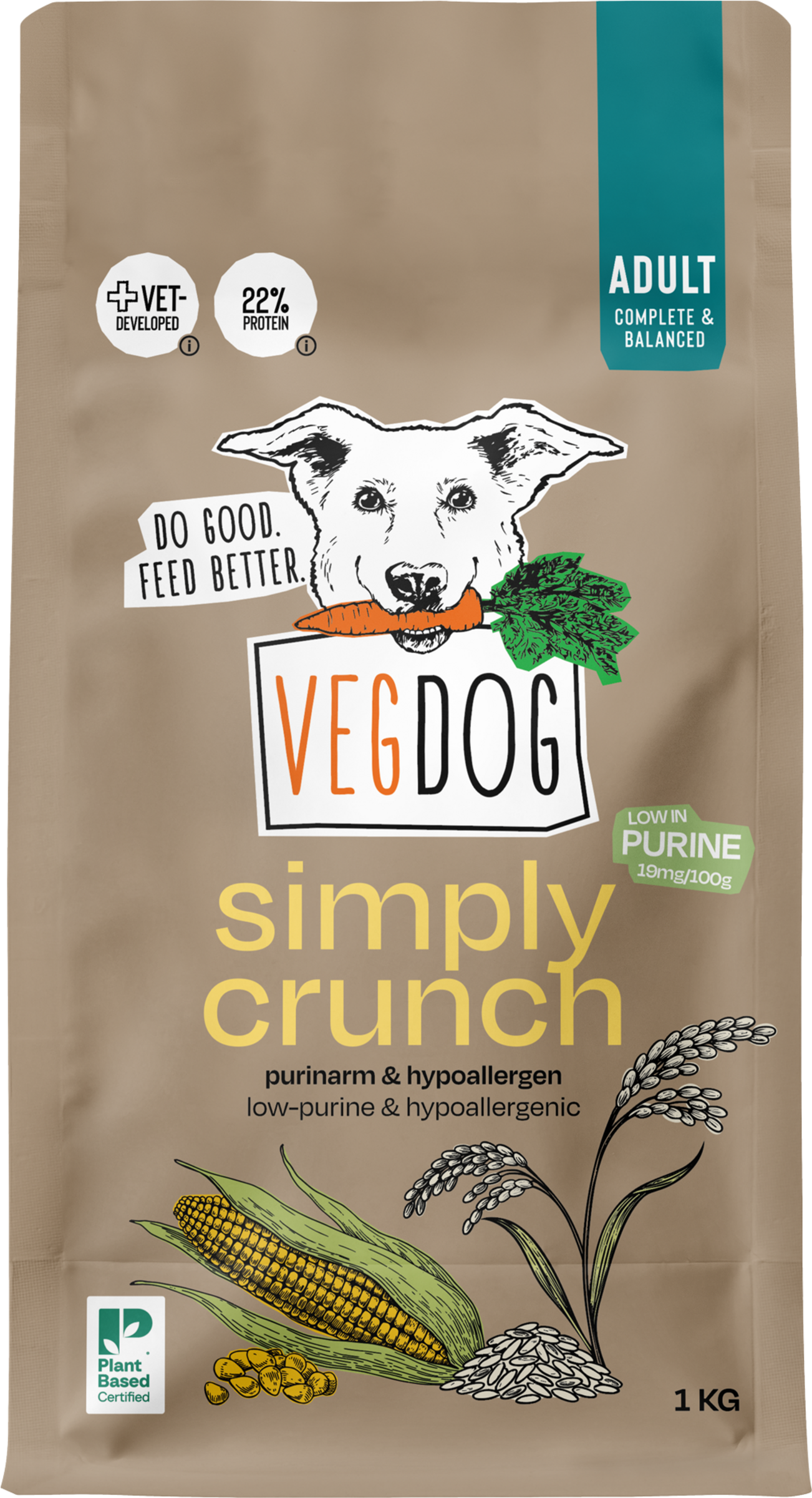 VEGDOG Dog Simply Crunch 1000g