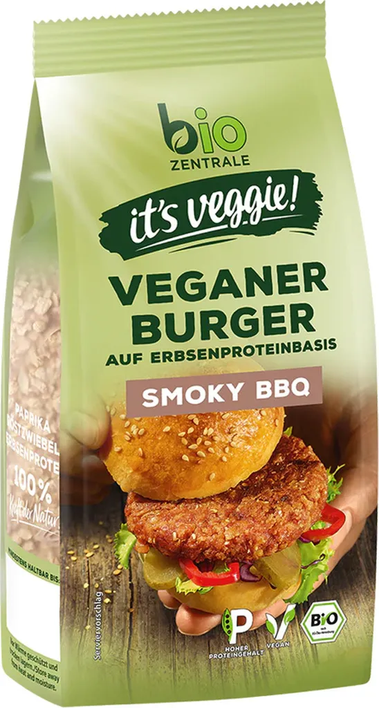 Importhaus Wilms/Impuls Veggie Burger Smoky BBQ spicy smoky delicious and plant-based 170g