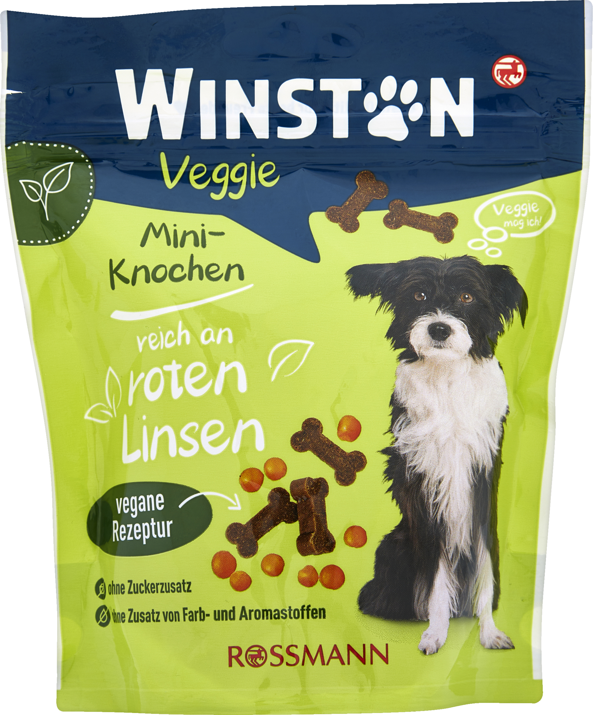 Winston Veggie mini bones rich in red lentils