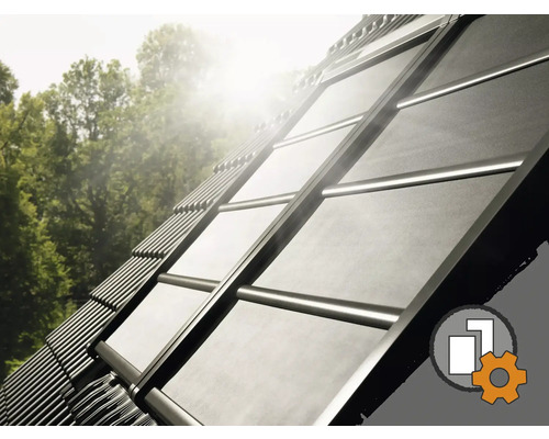 Velux roof window heat protection configurator for awnings and roller shutters