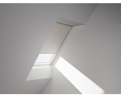 VELUX blackout roller blind, solid beige, manual, aluminum frame, DKL CK06 1085S