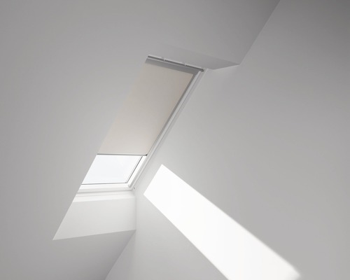 VELUX blackout roller blind, solid beige, manual, aluminum frame, DKL U04 1085S