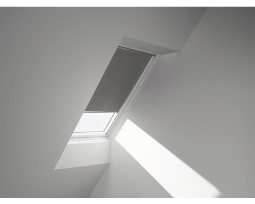 VELUX blackout roller blind, solid grey, manual, aluminum frame, DKL Y35 0705S