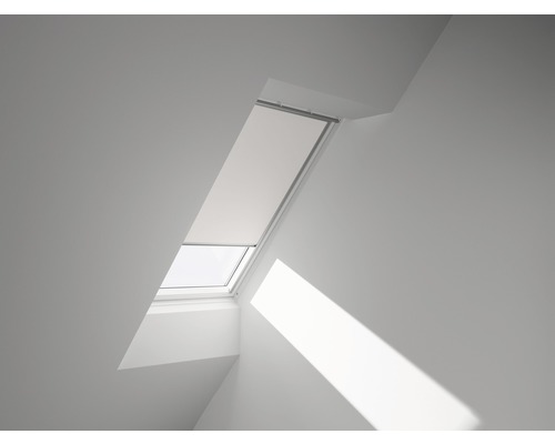 VELUX blackout roller blind plain white manual aluminum frame DKL Y85 1025S