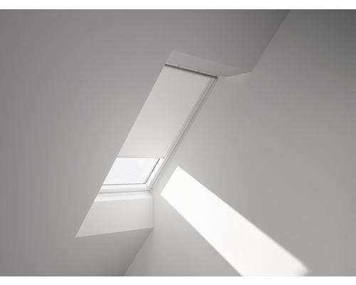 VELUX blackout roller blind, plain white, manual, white frame, DKL CK02 1025SWL