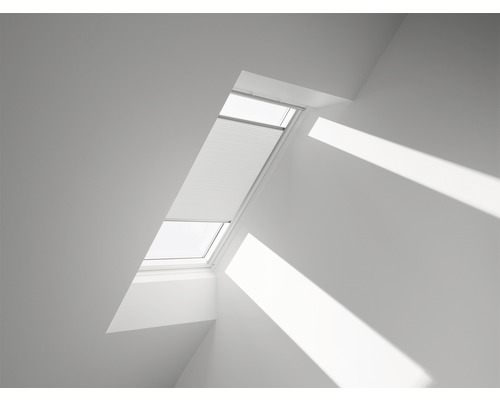 VELUX honeycomb pleated blind, plain white, manual, FHC Y99 1045S