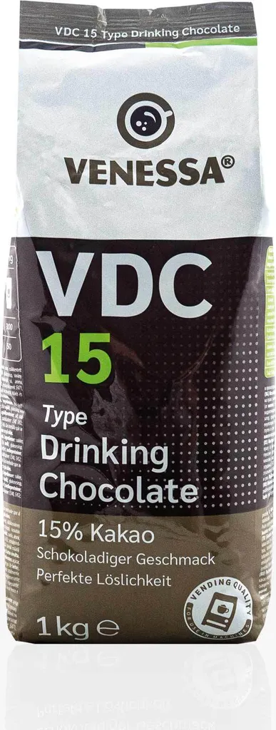 Venessa Drinking Chocolate VDC 15 Cocoa - 1kg drinking chocolate 15% cocoa content
