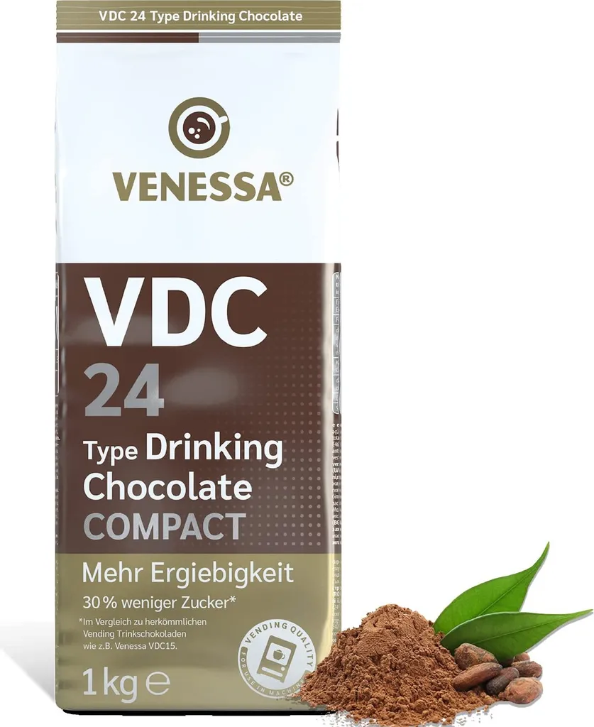 TSI Consumer Goods VENESSA VDC 24 Drinking Chocolate, Cocoa Powder | Value Pack 20 x 1kg