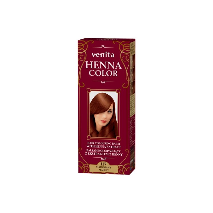Venita Henna Color Coloring Balm with Henna Extract /117/ Mahogany 75 ml