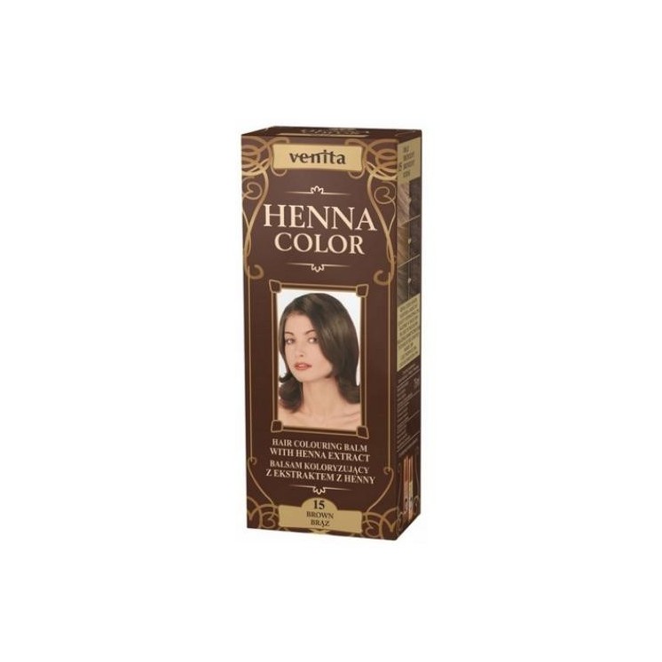 Venita Henna Color Coloring Balm with Henna Extract /15/ Brown 75 ml