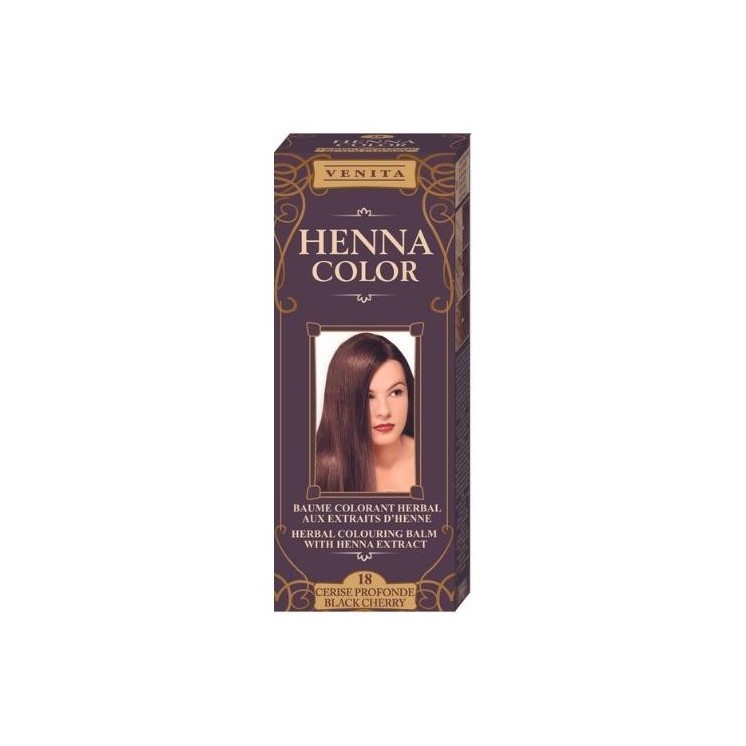 Venita Henna Color Coloring Balm with Henna Extract /18/ Black Cherry 75 ml
