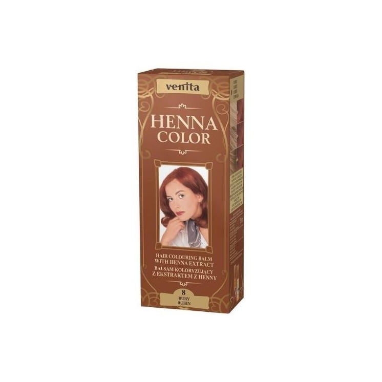 Venita Henna Color Coloring Balm with Henna Extract /8/ Ruby 75 ml
