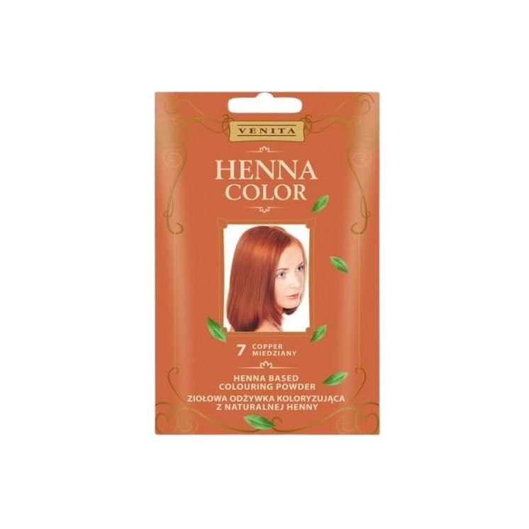 Venita Henna Color Herbal Color Conditioner with Natural Henna /7/ Copper 25 g