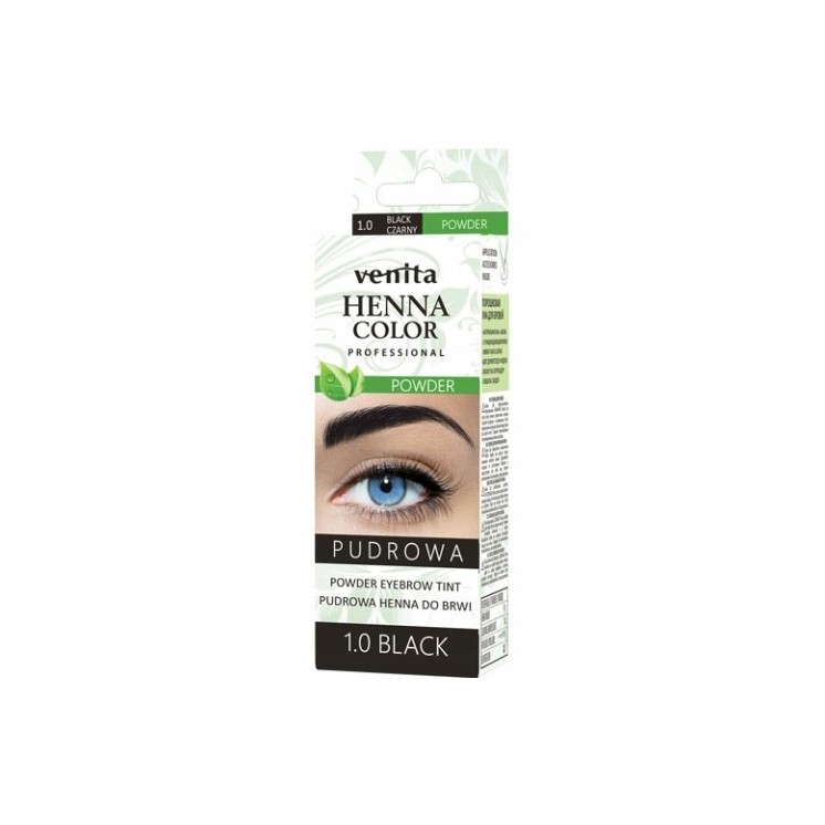 Venita Professional Powder Eyebrow Henna /1.0/ Black 4 g