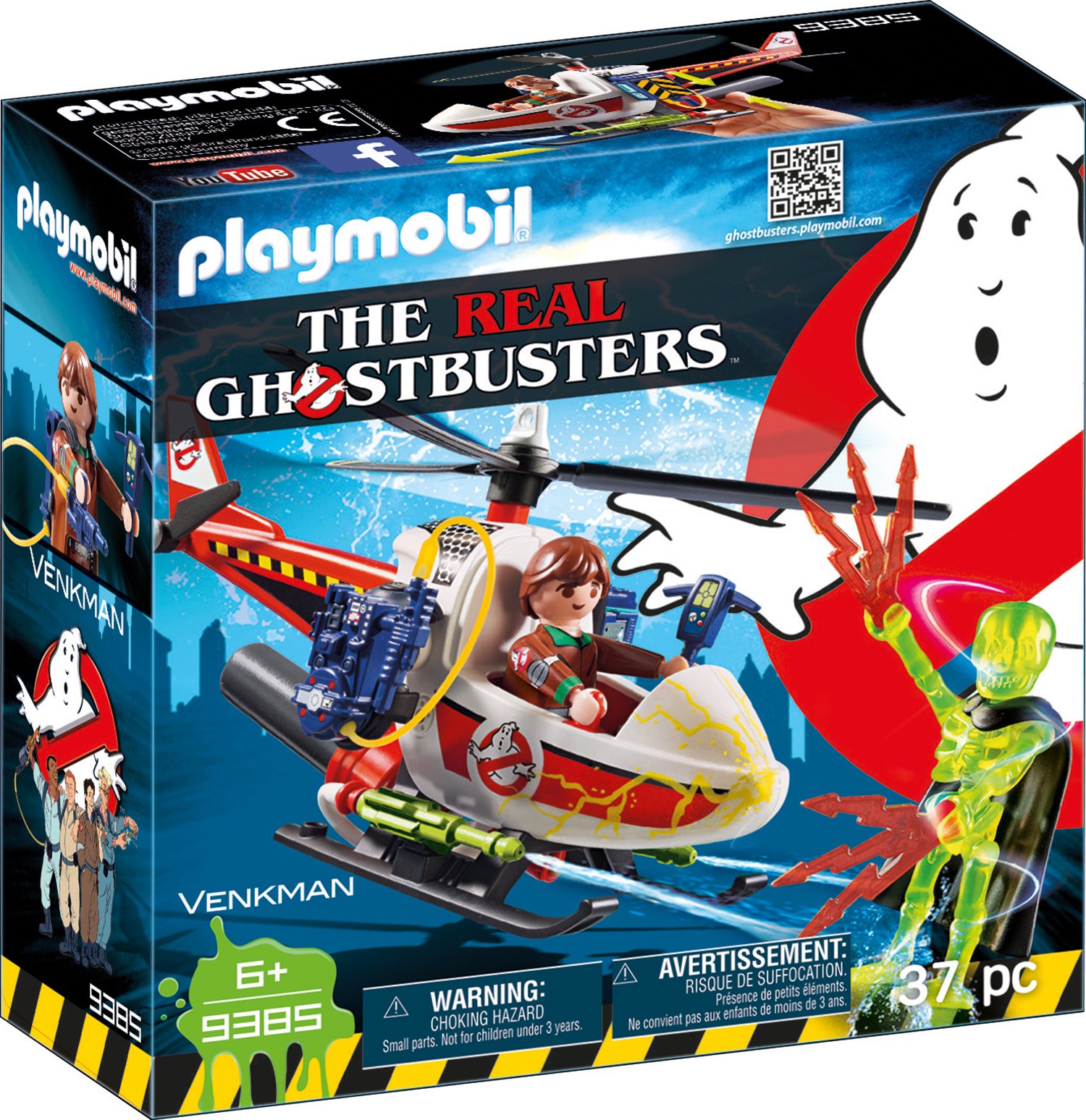 Playmobil Venkman With Helicopter Toy