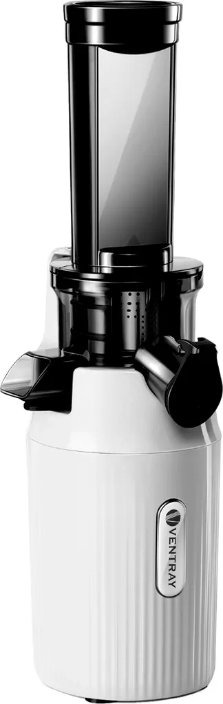 Ventray Essential Ginnie - Cold Press Juicer, Slow Juicer Compact & Quiet (60 rpm, 45mm feed chute), BPA-free, 400ml, Easy Cleaning