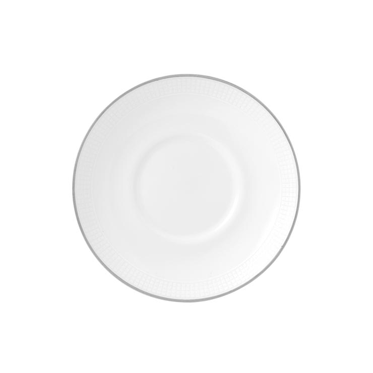 Wedgewood Vera Wang Blanc Sur Blanc Espresso Plate
