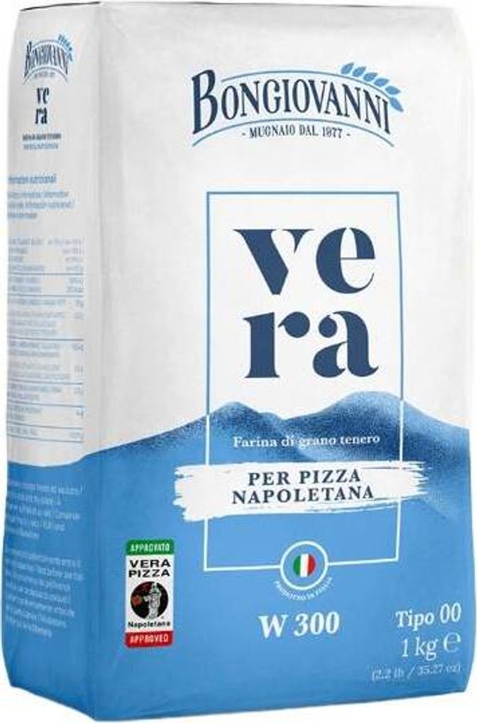 Vera soft wheat flour W300 1kg - Bongiovanni 1000g